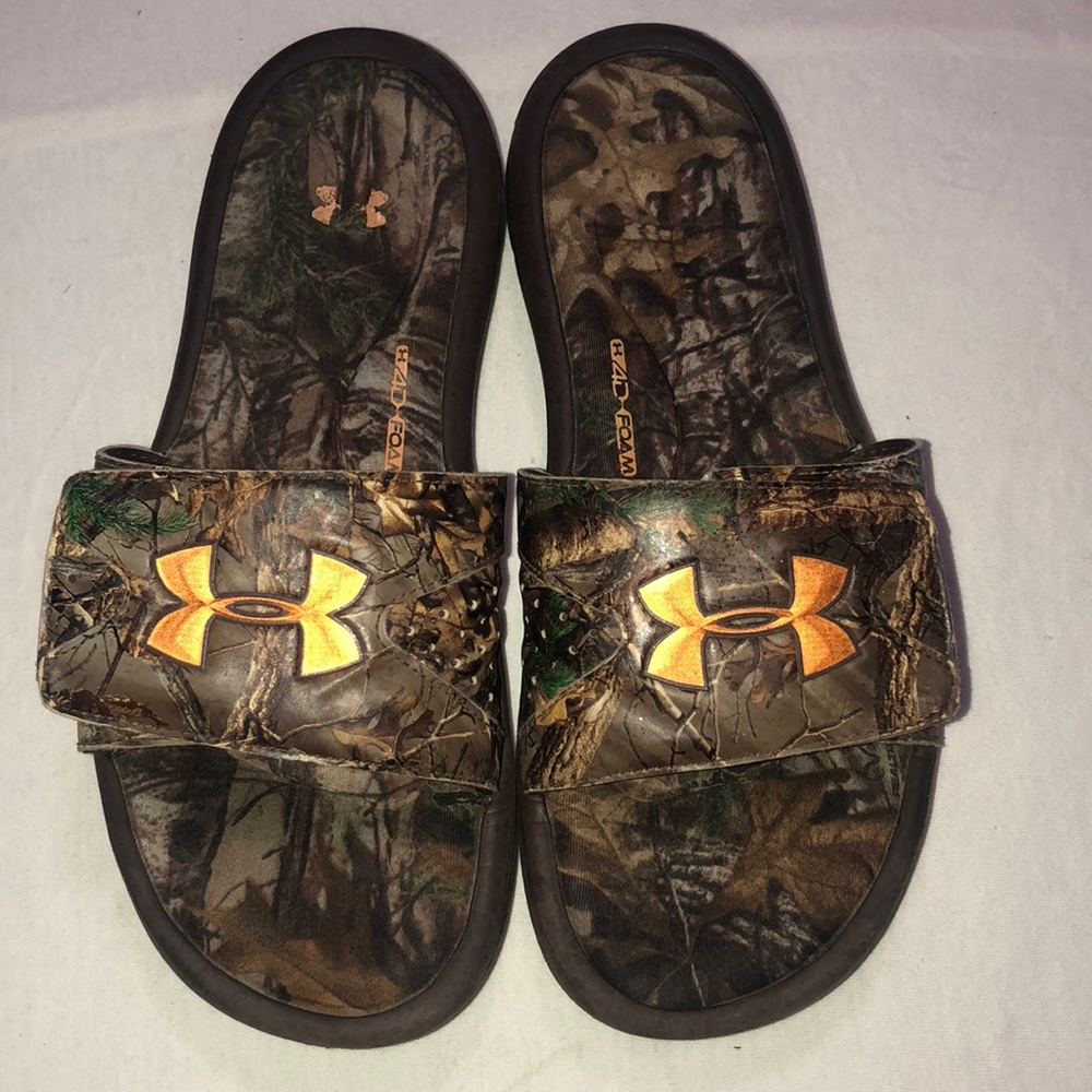 Camo Under Armour Slides